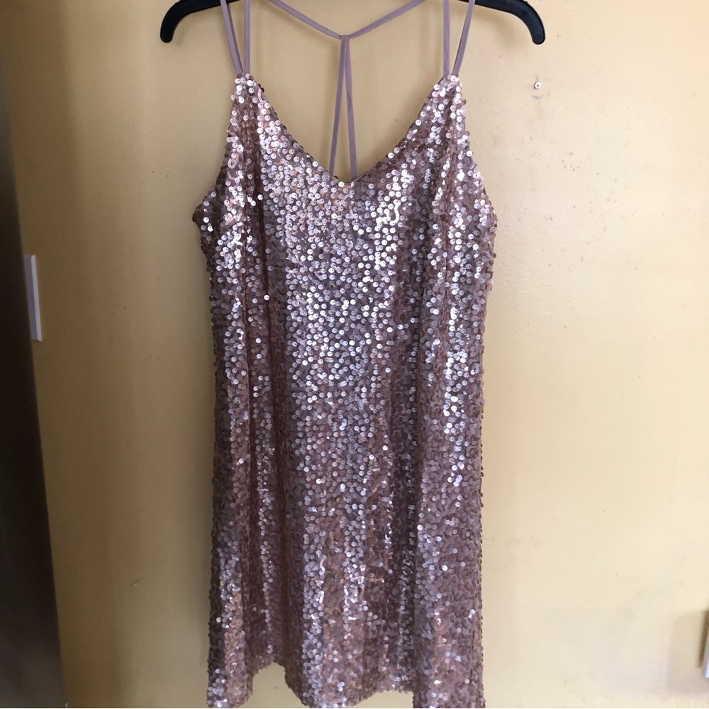 Dress Gold Sequined